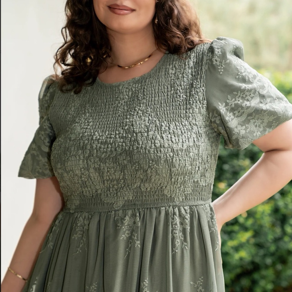 Baltic Born Sage Green Midi Dress - Picture 8 of 12